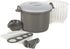 Prep Solutions 17 Piece Set Microwaveable Rice and Pasta Cooker, 12 Cup Capacity with Locking Lid