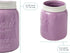 Comfify Wide Mouth Mason Jar Utensil Holder - Decorative Kitchenware Organizer, Chip Resistant Ceramic, Purple
