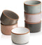 Morandi Color Ramekins Set of 6, 6 oz Oven Safe Porcelain Bowls for Baking Souffle, Mini Cheesecakes, and Dipping