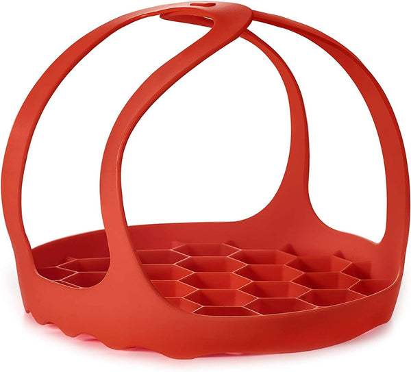 Goldlion Silicone Sling Lifter Accessories for Instant Pot 6 Qt and 8 Qt, Ninja Foodi, Red