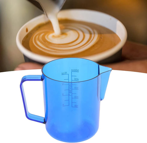 600ml Measuring Cups Coffee Pitcher Cup, Acrylic Milk Frothing Pitcher Jug for Espresso, Latte Art in Kitchen