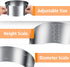 iNeibo Cake Ring and Cake Collar Set, 6 to 12 Inch Adjustable Cake Mousse Mould Set with 6 Inch Clear Cake Roll