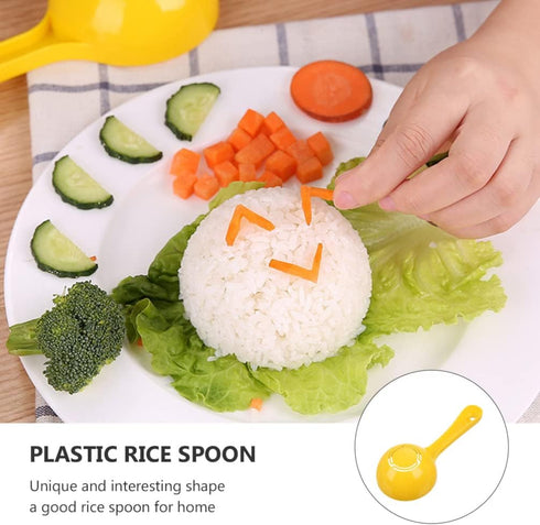 4 Pack Rice Ball Scoop, Non-stick Plastic Rice Paddle for Sushi Making Tools and Rice Ball Mold