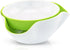 Southern Homewares Double Pedestal Serving Pistachio Bowl with Shell Storage Green Interior,