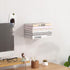 SHTCSZBA (Silver,2 Pack) Invisible Floating Bookshelves Wall Mounted, Heavy-Duty Book Organizers, Iron Wall Mount