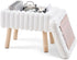 Wimarsbon Storage Ottoman,Soft Faux Fur Footstool with Padded Seat, Small Reading Vanity