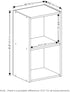 Furinno Luder Bookcase - 2-Tier Cube Storage, White