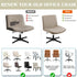 Armless Criss Cross Chair Cover Water Resistant Jacquard Vanity Chair Cover Elastic Mid Back Wide Seat Accent Chair