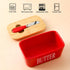 Hasense Large Butter Dish with Lid and Knife, Airtight Butter Keeper Container for Countertop, Red