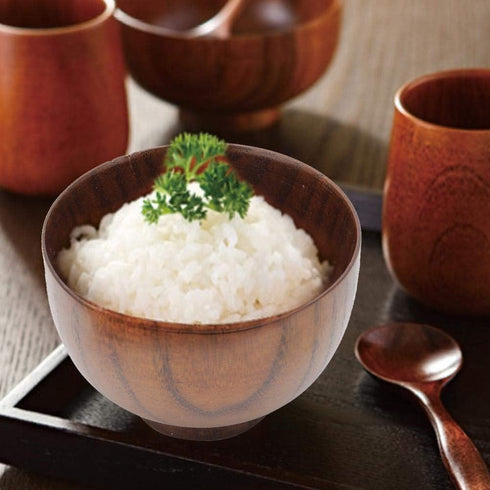 Solid Wood Bowl Acacia Wave Serving Bowl Handmade Storage Natural Root Wood Crafts Bowl Food Container Tableware for Fruits Salads Noodles Rice Dining Decoration(Large) by Caredy