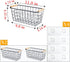 Black Metal Hanging Baskets with Handle, Wire Wall Storage Organizer with Hooks, 2-Pack Adhesive Baskets for Kitchen,