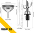4 Tioncy Pieces Weighted Stainless Steel Pourers Olive Oil Spout Olive Oil Dispenser Spout Automatic Opening