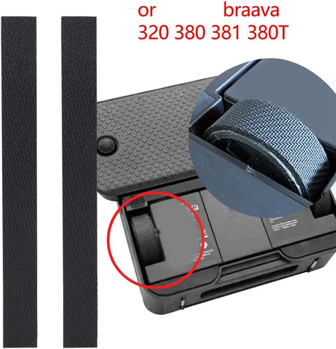 4Pcs Robot Tire Leather Replacement for IRobot 380t Vacuum Cleaner Mopping Robot Wheel Tire