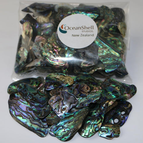 Abalone (P ua) Shell Pieces, 7.05oz Pack for Crafts, Jewelry Making, Resin Art, DIY Projects, Small Size .60"- .98".