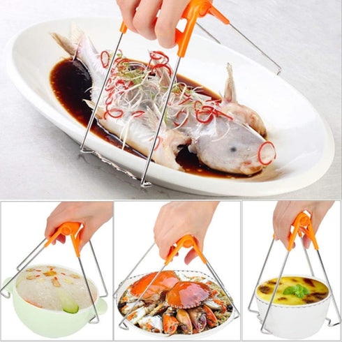 Hot Plate Gripper, Kitchen Anti-Scalding Dish Plate Clip for Microwave, Toaster Oven, Air Fryer