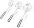 3pcs Small Round Hot Pot Strainer, Stainless Steel Asian Shabu Shabu Spider Skimmer Spoon Set