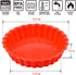 FUNBAKY Silicone Quiche Pan, Mini Pie Pan Non-stick Round Baking Molds, 10 Packs