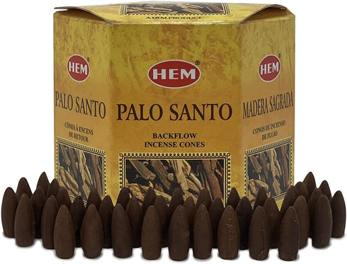 TRUMIRI Palo Santo Backflow Incense Cones For Waterfall And Mat Bundle Inciensos Aromaticos