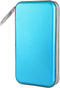 CD Case Holder, 80 Capacity CD/DVD Hard Plastic Storage Binder for Car Home Office Travel (Sky Blue)