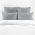 Superity Linen Pillow Cases Queen Size - Envelope Enclosure - 2 Pack - 100% Soft and Comfortable Premium Cotton - Grey