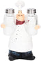 Small Resin Chef Statue Salt Shakers, Cute Figurines Spice Jars for Restaurant Kitchen Decoration