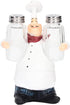 Small Resin Chef Statue Salt Shakers, Cute Figurines Spice Jars for Restaurant Kitchen Decoration