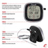 Escali Touch Screen LCD Display Digital Timer, Oven Safe Stainless Steel Probe, Black