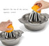 Stainless Steel Lemon Squeezer Juicer with Bowl Container for Oranges Lemons Fruit Home Made Juice