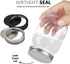 novelinks 32 OZ Clear Plastic Mason Jars with Airtight Lids - 12 PACK Plastic Jars for Kitchen & Household Storage