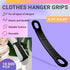 Black Clothes Hanger Grips, 10000 Pack Non-Marking Silicone Non Slip Rubber Hanger Grips, Durable Nonslip Strips.