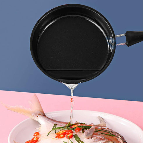 Mini Nonstick Egg and Fry Pan, 12cm/4.7inch, Stainless Steel, Pink