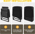 Fun Gift 420D Resistant(32.3'' 36.7'x 8.3')-Black Outdoor Folding Chair Covers, Oxford Cloth Zero Gravity Chair Covers