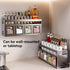 ANQIA (4 Kitchen Spice Rack Wall Mount Hanging Seasoning Box Over Stove Hanging Shelf Seasoning Jar Organizer for Sugar