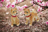 Fine Porcelain Shiba Inu Dog Salt and Pepper Shakers Set, 3-5/8" L - 20777