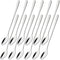 homEdge Stainless Steel Long Handle Spoon, 8.3 Inches Cocktail Stirring Spoons, Coffee Spoon Set of 12