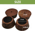 Wooden Cutting Board Feet with Non-Slip Silicone for Butcher Block, Wooden Cutting Board Legs with Screw