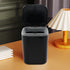 0.5 Gallon Tiny Countertop Trash Can, Mini Desktop Garbage Can with Push-Button, Black