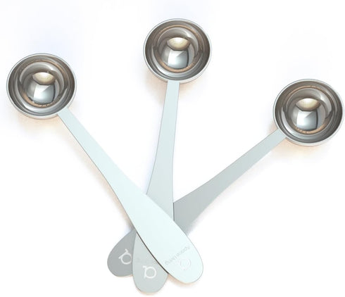 Apace Living Tea Scoop, Set of 3 Stainless Steel Measuring Spoons for Tea, Coffee, More