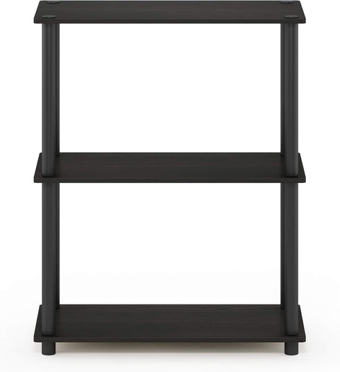 3-Tier Furinno TURN-N-TUBE Storage Shelves, Book Shelf, Corner Shelf, Toolless Open Shelves, for Organization