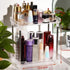 AfooBezos 2 Counter Countertop Counter Body Spray Organizer, Tier Bathroom Organizer Acrylic Clear Corner Makeup
