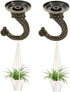 2 Sets 55mm/2.17" Ceiling Metal Ceiling Hooks, Heavy Duty Swag Ceiling Hooks with Hardware for Hanging