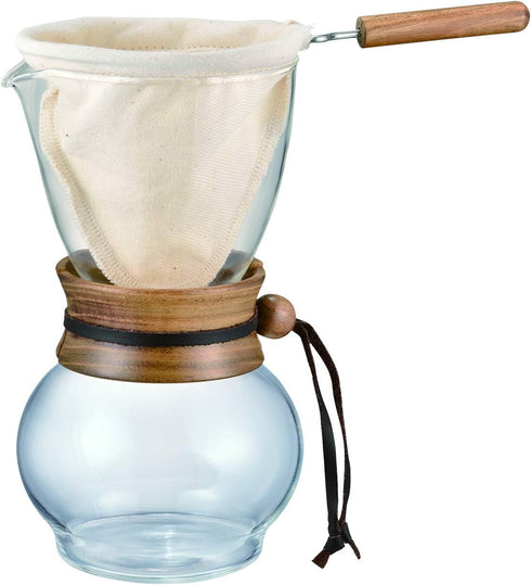 Hario Woodneck Drip Pot, 480ml Acacia Wood Design