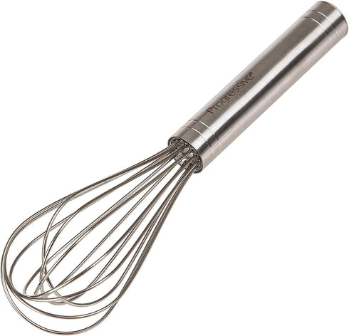 PrepWorks by Progressive 8-Inch Balloon Whisk, Handheld Steel Wire Whisk for Blending, Whisking, Beating, Stirring,