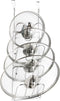 YQh The-Cabinet Pot Lid Organizer, Door Mounted Pot Cover Rack, 304 Stainless Steel Pot Lid Storage