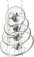 YQh The-Cabinet Pot Lid Organizer, Door Mounted Pot Cover Rack, 304 Stainless Steel Pot Lid Storage