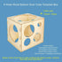 Pllieay 9 Sizes Collapsible Wood Balloon Sizer Cube Box for Balloon Decorations, Arches, Columns (2-10 Inch)