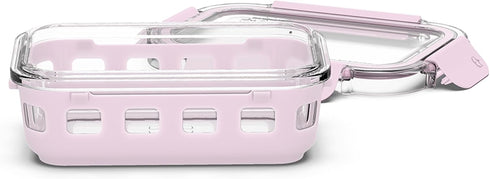 Ello Duraglass Meal Prep Container - 1.75 cup Glass Food Storage with Silicone Sleeve & Airtight BPA-Free Lid (Cashmere