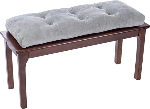JAMPAYANG (36"x14", Bench Cushion, Non-Slip Tufted Bench Cushions for Swing, Shoe Storage, Window Seat Grey)