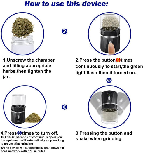 Mini Small Electric Grinder, USB Rechargeable Spice Grinder, Automatic Onion Grinder