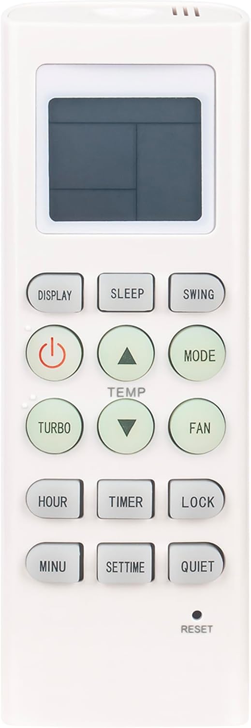 Replace AC Remote Control KKG9A-C1 KKG9B-C2 Compatible with Mirage/Agratto/Changhong Air Conditioner